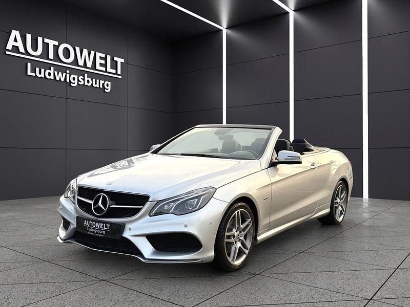 Silber Gebraucht 2016 Mercedes E250 AMG line Cabrio | 25.369 € (Guter Preis) - Bild 1/4