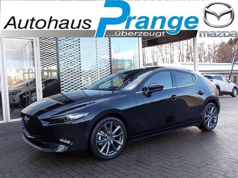 Jet black Gebraucht 2024 Mazda 3 Exclusive-Line Limousine | 25.485 € (Guter Preis) - Bild 1/4
