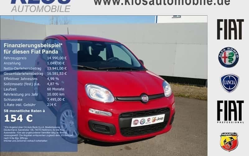 Rot Neu 2025 Fiat Panda Kleinwagen | 14.990 € (Fairer Preis) - Bild 1/4