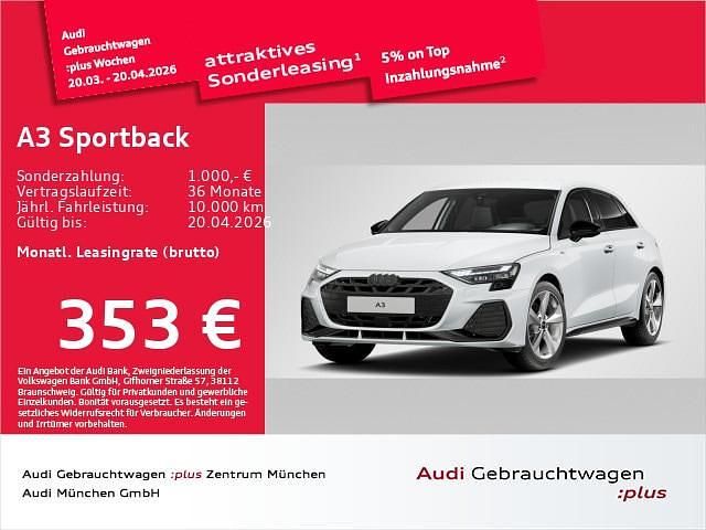 Gebraucht Audi A3 S-Line 116 PS (85 kW) 2025 Weiß Limousine