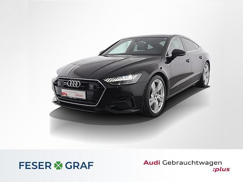 Mythosschwarz metallic Gebraucht 2022 Audi A7 Sportback Ambiente Kleinwagen | 46.750 € (Guter Preis) - Bild 1/4