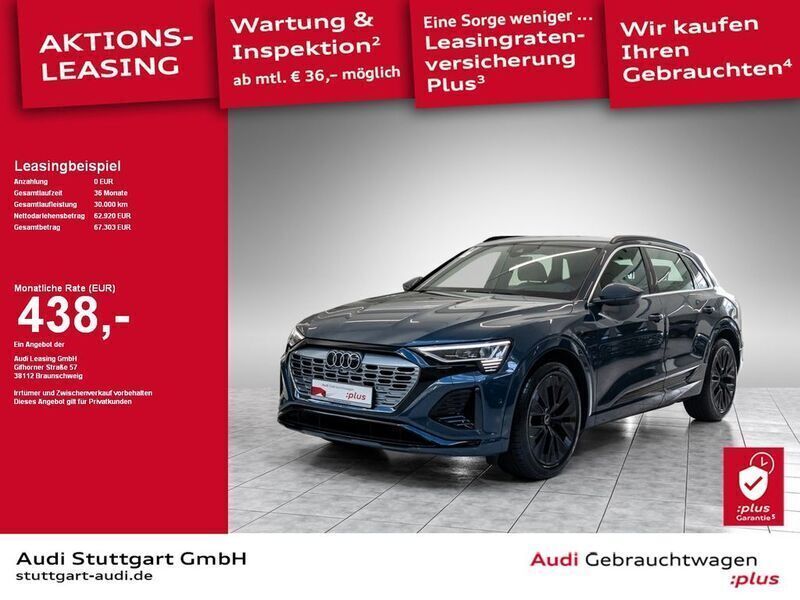 Plasmablau metallic Gebraucht 2024 Audi Q8 e-tron S-Line SUV | 65.920 € (Fairer Preis) - Bild 1/2
