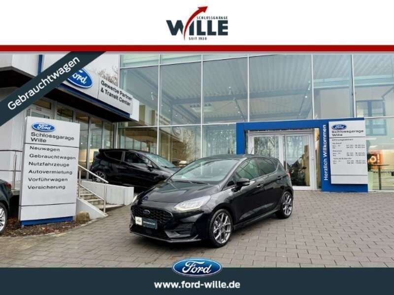 Metallic) (schwarz Gebraucht 2023 Ford Fiesta ST-Line Kleinwagen | 20.590 € (Fairer Preis) - Bild 1/4