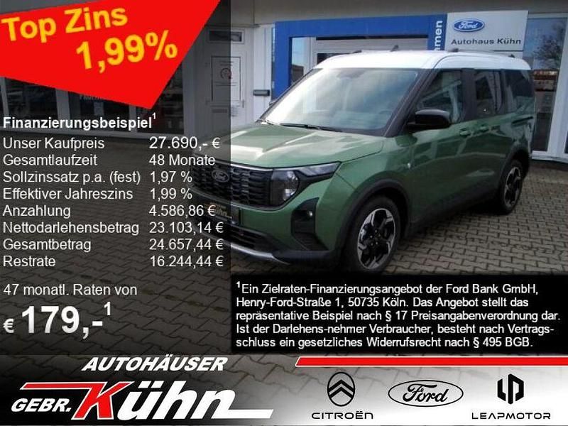 Neu Ford Tourneo Courier Active 125 PS (91 kW) 2025 Bursting green metallic Van / Kleinbus