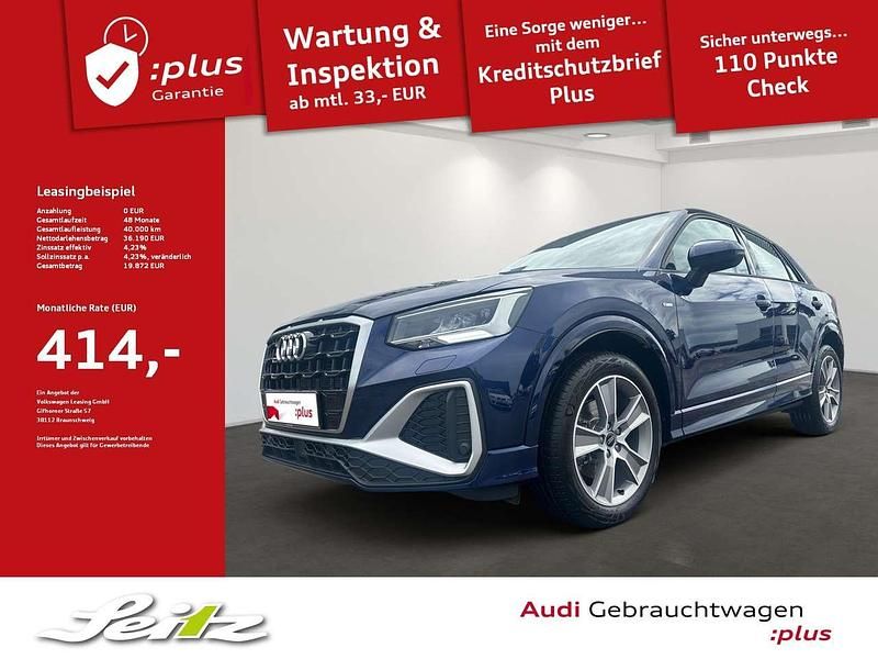 Navarrablau metallic Gebraucht 2024 Audi Q2 S-Line SUV | 34.690 € (Fairer Preis) - Bild 1/3
