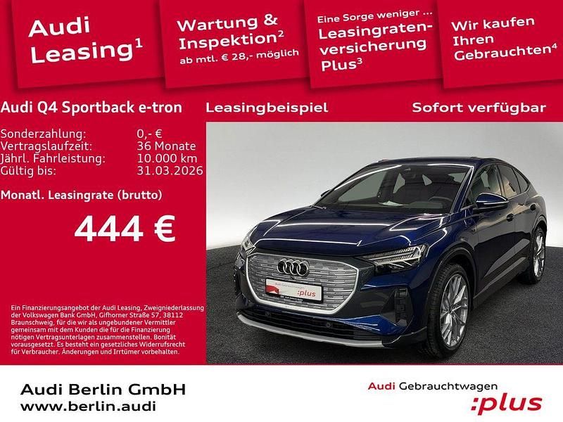 Gebraucht Audi Q4 Sportback e-tron Ambiente 125 kW (170 PS) 2025 Navarrablau metallic SUV