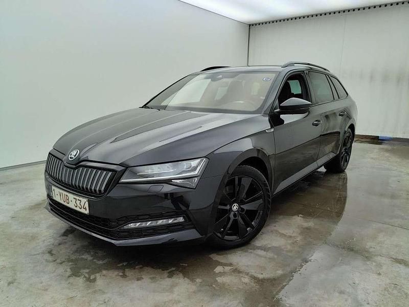 Schwarz Gebraucht 2020 Skoda Superb SportLine Kombi | 20.190 € - Bild 1/4