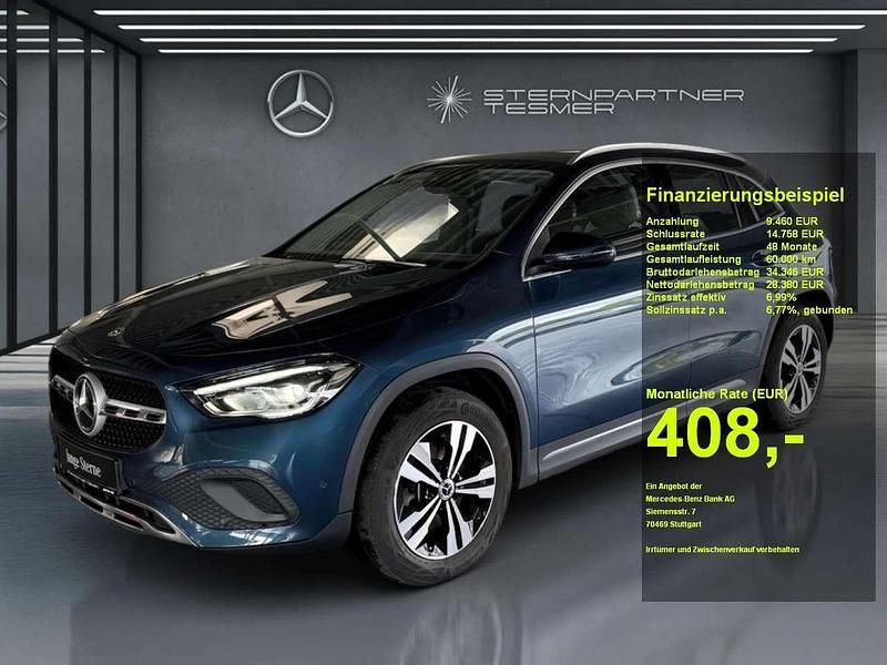 Denimblau metallic Gebraucht 2023 Mercedes GLA220 Progressive SUV | 37.840 € (Guter Preis) - Bild 1/3