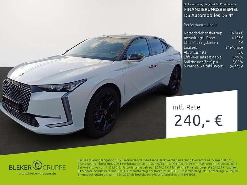 Lack weiss perlglänzend/typ au Gebraucht 2023 DS Automobiles DS4 Performance Line Plus Limousine | 20.680 € (Guter Preis) - Bild 1/4