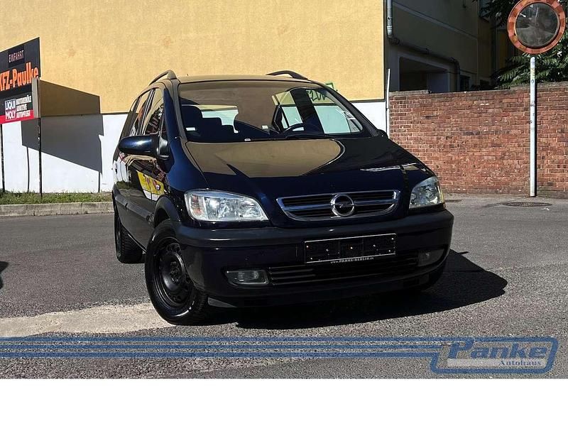 Saturnblau mi2 Gebraucht 2003 Opel Zafira Basis Van / Kleinbus | 2.480 € (Etwas zu teuer) - Bild 1/4