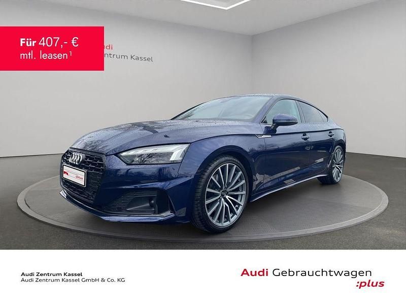 Navarrablau metallic Gebraucht 2024 Audi A5 Sportback Advanced Plus Limousine | 38.690 € (Guter Preis) - Bild 1/3