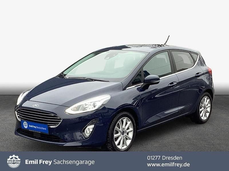 Blau Gebraucht 2020 Ford Fiesta Titanium Limousine | 13.480 € (Fairer Preis) - Bild 1/4