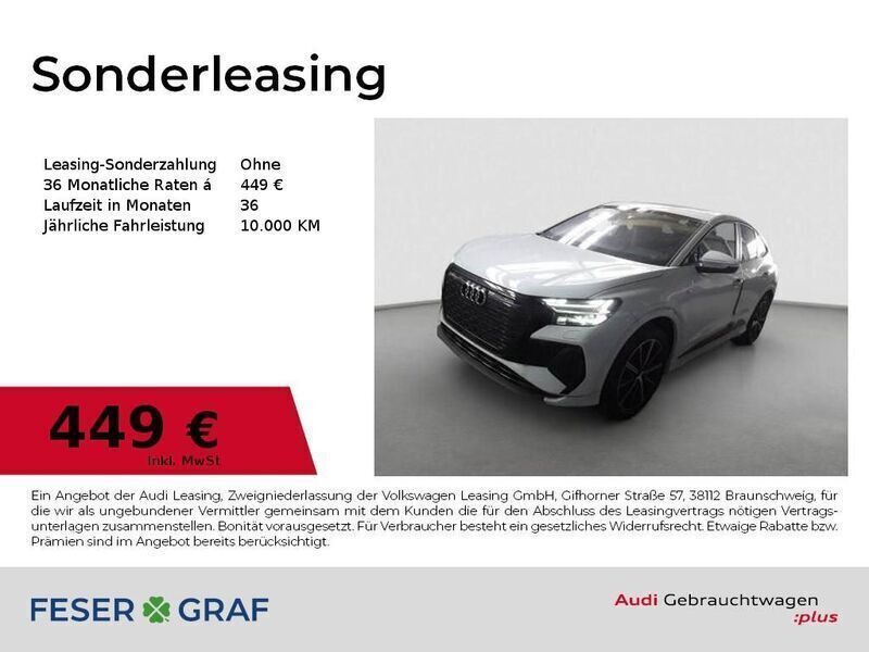 Weiß Gebraucht 2025 Audi Q4 Sportback e-tron S-Line SUV | 54.197 € (Superpreis) - Bild 1/2