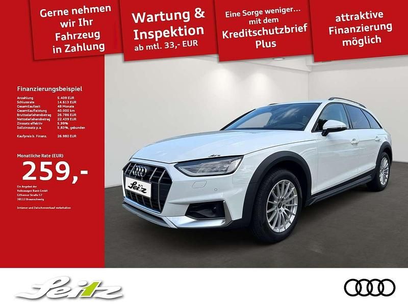 Ibisweiß Gebraucht 2022 Audi A4 Allroad Kombi | 26.980 € (Superpreis) - Bild 1/3