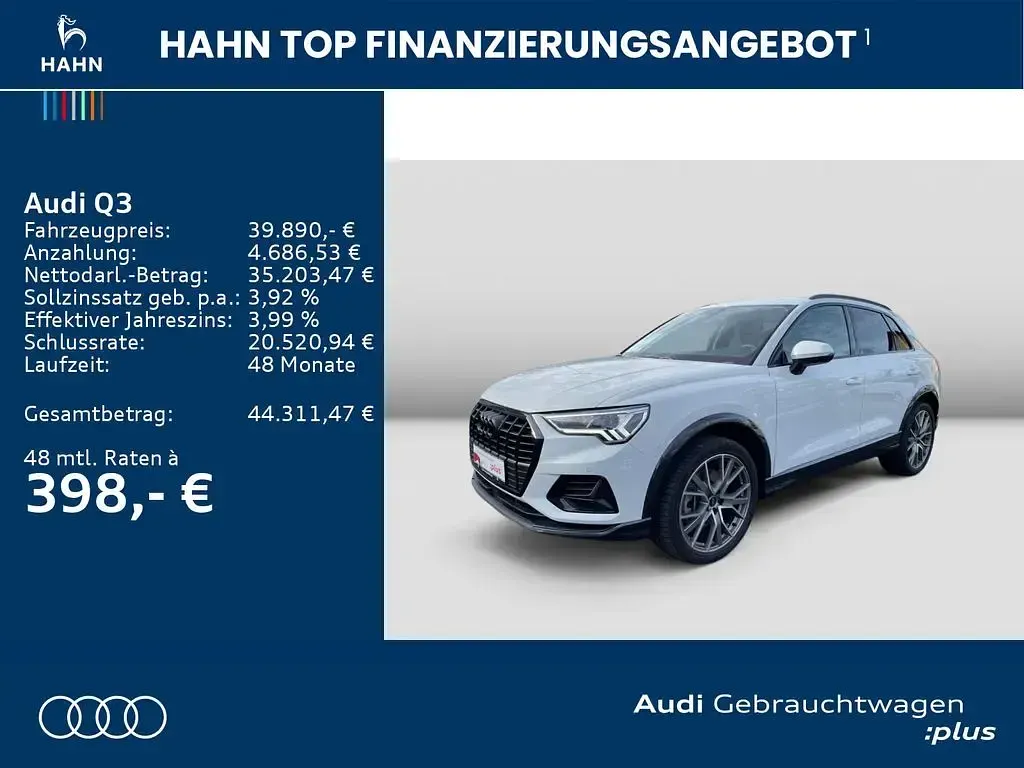 Gebraucht Audi Q3 Advanced 190 PS (139 kW) 2025 Gletscherweiß metallic SUV