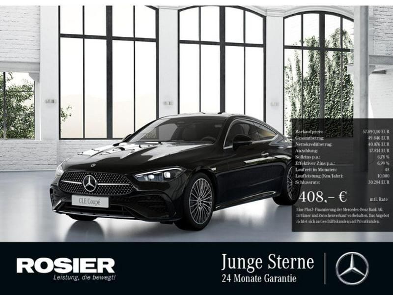 Schwarz / obsidianschwarz (metallic) Gebraucht 2024 Mercedes 200 AMG Coupé | 57.890 € (Teuer) - Bild 1/4