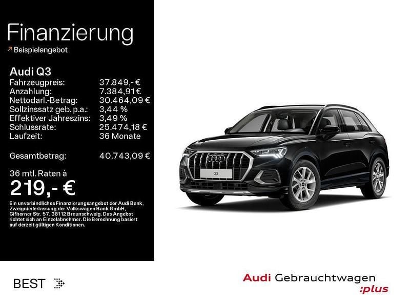 Gebraucht Audi Q3 Advanced 150 PS (110 kW) 2025 Mythosschwarz metallic SUV