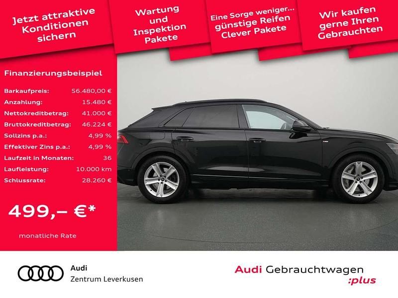Gebraucht Audi Q8 S-Line 381 PS (280 kW) 2022 Mythosschwarz SUV