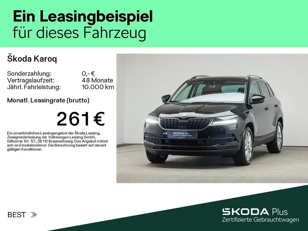 Gebraucht Skoda Karoq Ambition 150 PS (110 kW) 2022 1z schwarzmagic perleffekt (metallic) SUV