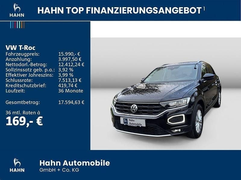 Gebraucht VW T-Roc Style 116 PS (85 kW) 2019 Schwarz SUV