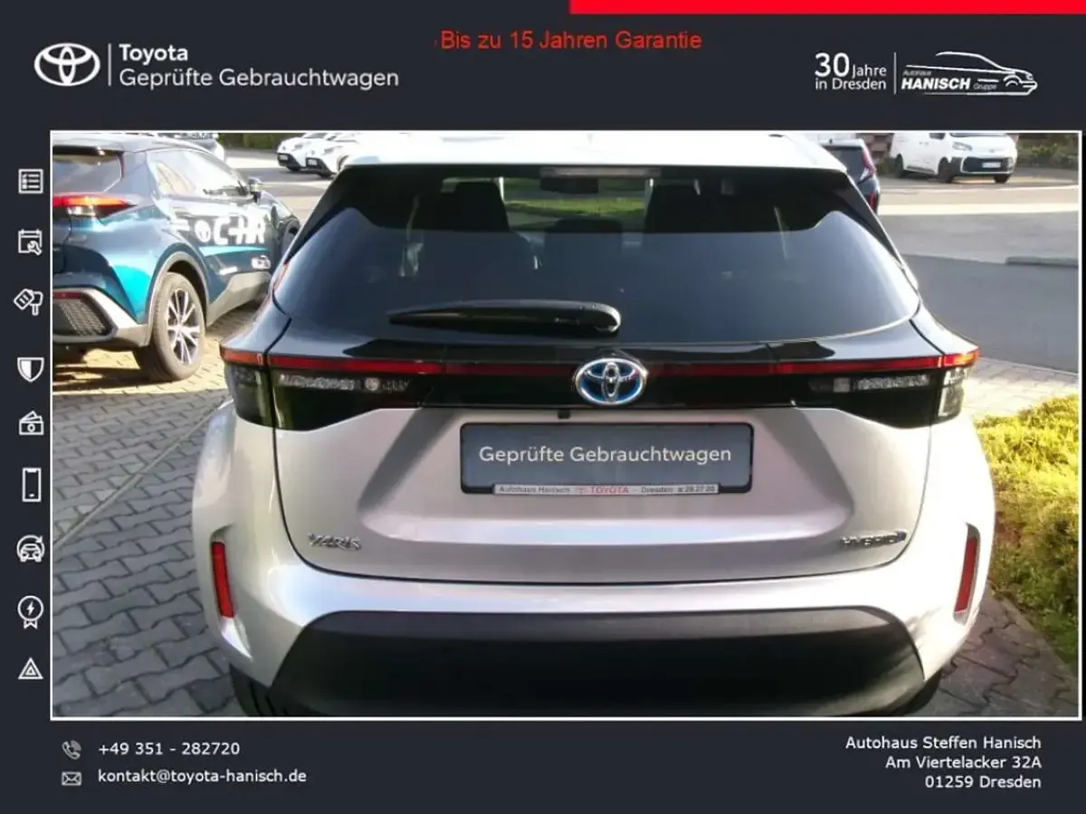 Gebraucht Toyota Yaris Cross Team 116 PS (85 kW) 2022 Schimmering silber metallic SUV