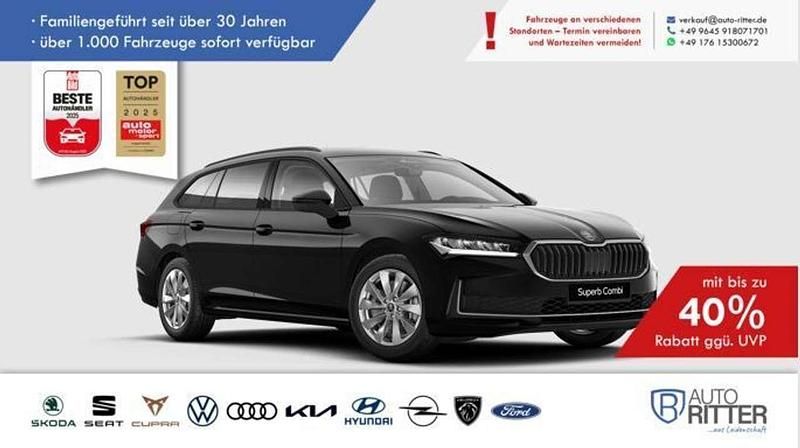 Schwarz Neu 2025 Skoda Superb Selection Kombi | 44.990 € (Superpreis) - Bild 1/3