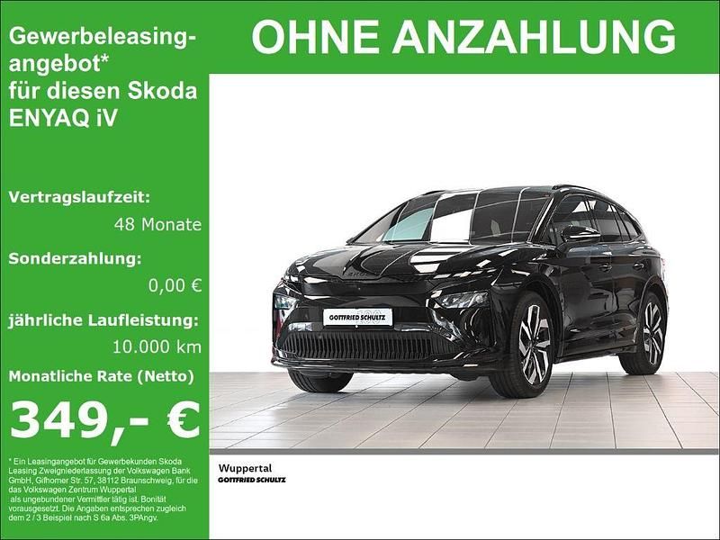 Schwarz Neu 2025 Skoda Enyaq iV SportLine SUV | 49.980 € (Etwas zu teuer) - Bild 1/4