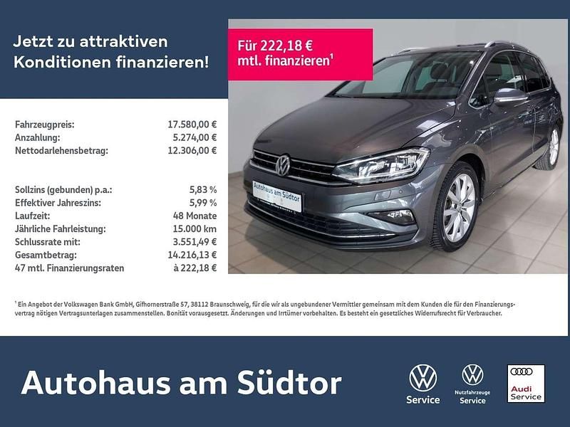 Grau Gebraucht 2019 VW Golf Sportsvan Highline Van / Kleinbus | 17.580 € (Fairer Preis) - Bild 1/4