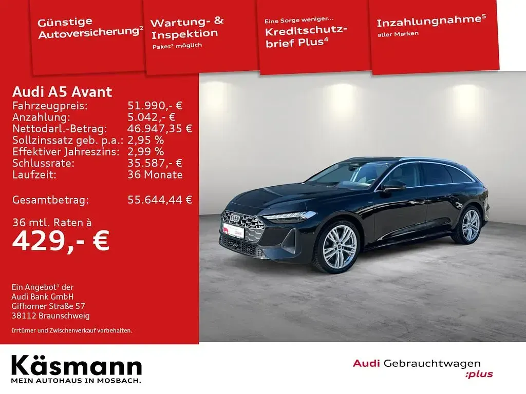 Gebraucht Audi A5 Sport 367 PS (269 kW) 2025 Mythosschwarz metallic Kombi