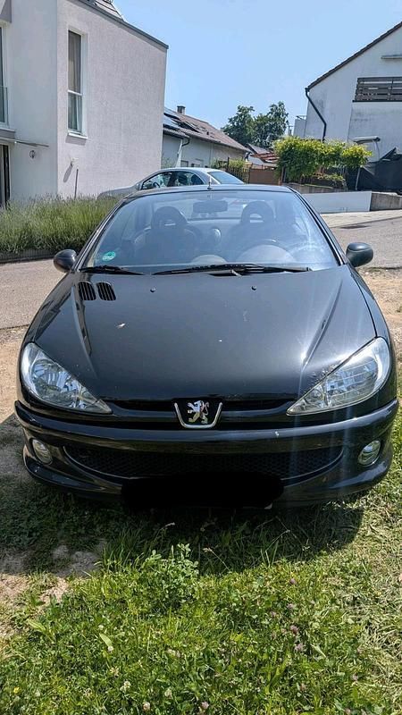 Schwarz Gebraucht 2006 Peugeot 206 CC Cabrio | 1.099 € - Bild 1/4