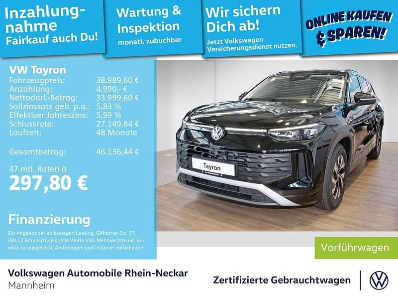 Gebraucht VW Tayron Life 150 PS (110 kW) 2025 Grenadillschwarz metallic SUV