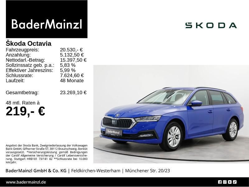 Blau Gebraucht 2022 Skoda Octavia Ambition Kombi | 20.530 € (Guter Preis) - Bild 1/3