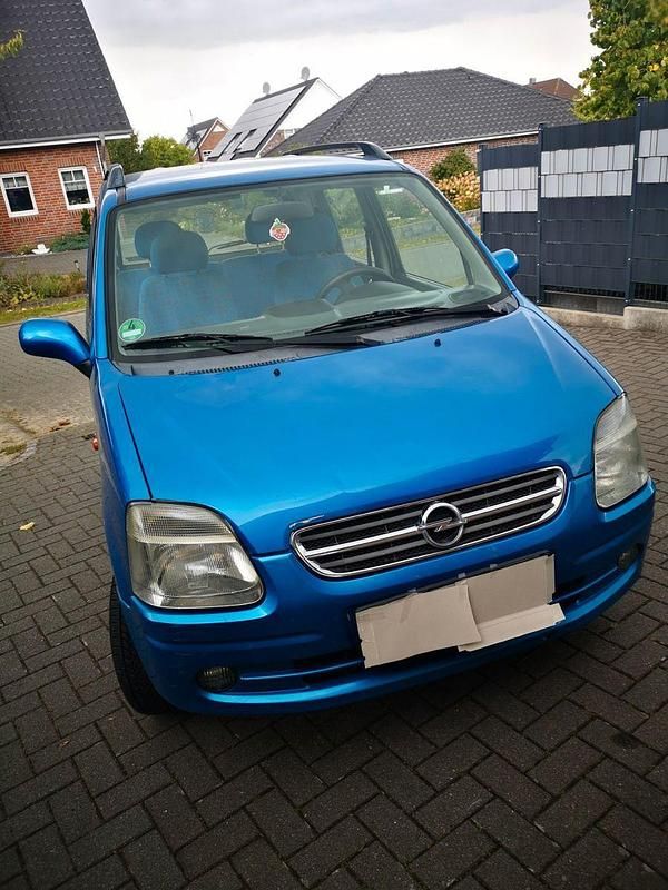 Blau Gebraucht 2002 Opel Agila Kleinwagen | 600 € (Guter Preis) - Bild 1/4