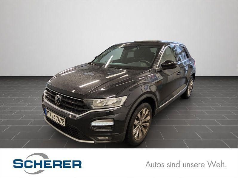 Deep black perleffekt (metallic) Gebraucht 2021 VW T-Roc Sportline SUV | 20.900 € (Fairer Preis) - Bild 1/4