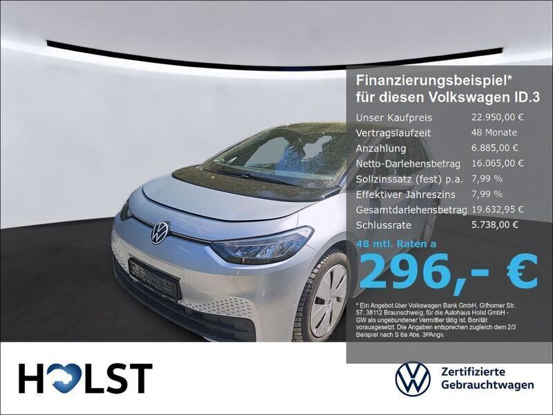 Scale silver metallic Gebraucht 2022 VW ID.3 Pro Kleinwagen | 22.950 € (Guter Preis) - Bild 1/2