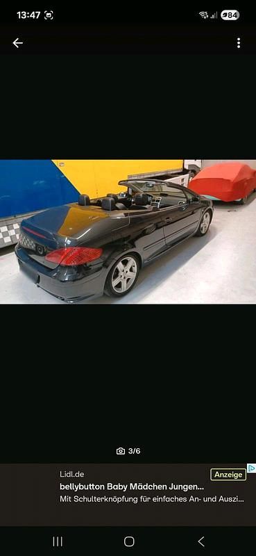 Schwarz Gebraucht 2004 Peugeot 307 CC Cabrio | 800 € (Superpreis) - Bild 1/4