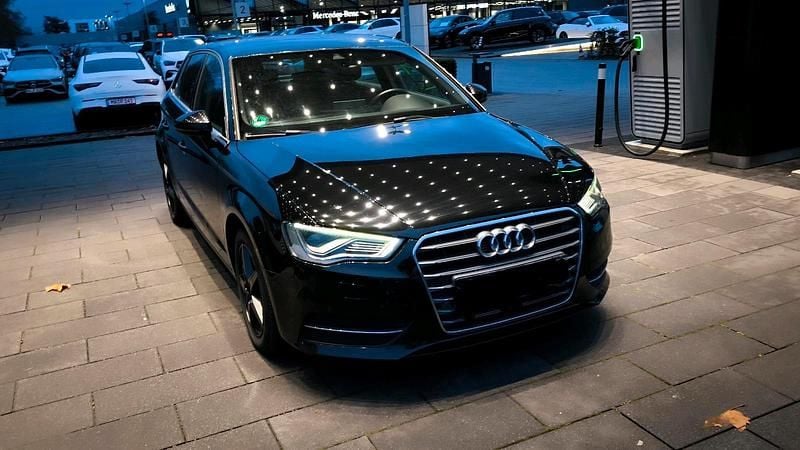 Schwarz Gebraucht 2015 Audi A3 S-Line Kleinwagen | 9.499 € (Superpreis) - Bild 1/4