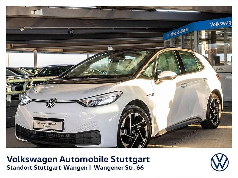 Gletscherweiß metallic schwarz Gebraucht 2022 VW ID.3 Pro Kleinwagen | 21.430 € (Fairer Preis) - Bild 1/4