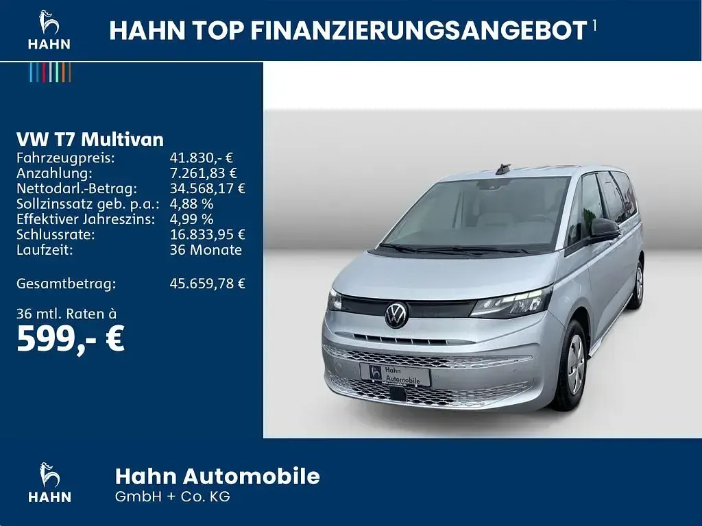 Używany VW Multivan 150 KM (110 kW) 2023 Srebrny Minivan