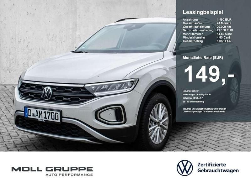 Grau Gebraucht 2025 VW T-Roc Life SUV | 26.800 € (Superpreis) - Bild 1/4