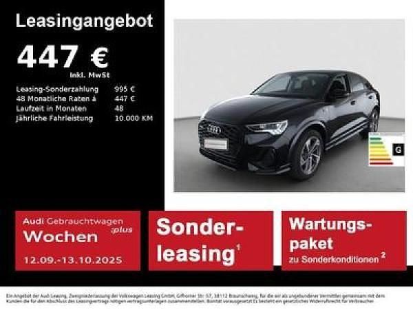 Mythosschwarz metallic Gebraucht 2025 Audi Q3 Sportback S-Line SUV | 52.990 € (Teuer) - Bild 1/4