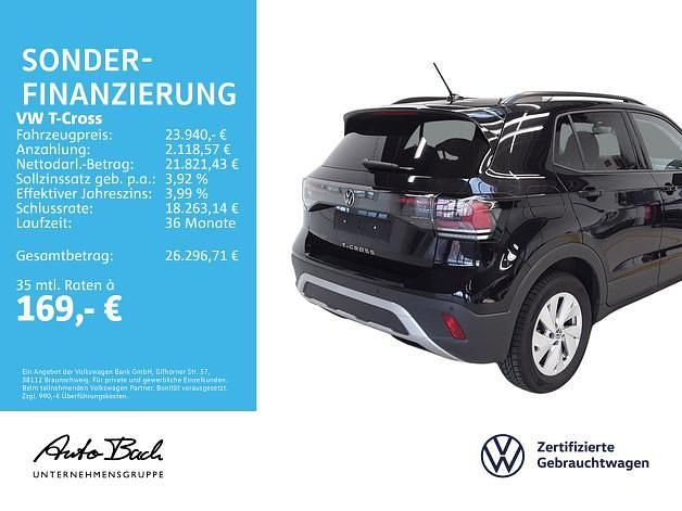 Gebraucht VW T-Cross Life 116 PS (85 kW) 2025 Deep black perleffekt SUV