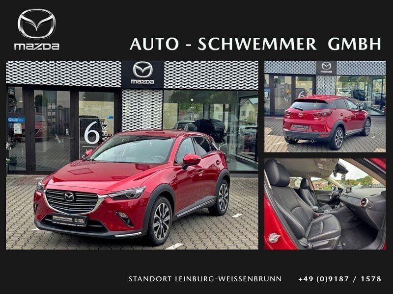Magmarot metallic (metallic) Gebraucht 2018 Mazda CX-3 Sports-Line SUV | 17.490 € (Fairer Preis) - Bild 1/4