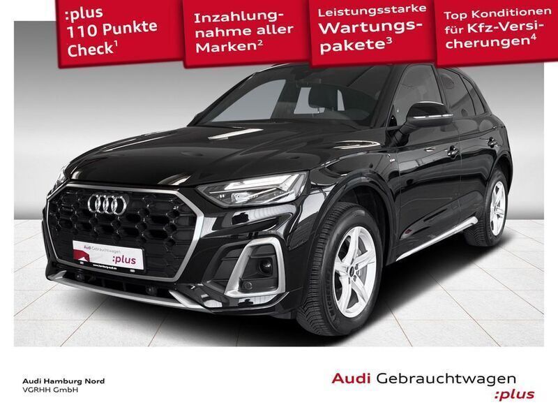 Mythosschwarz metallic Gebraucht 2022 Audi Q5 S-Line SUV | 40.870 € (Guter Preis) - Bild 1/3