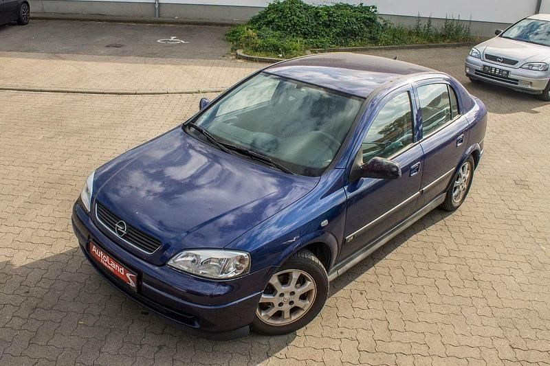 Gebraucht Opel Astra 60 PS (44 kW) 2003 Blau Limousine