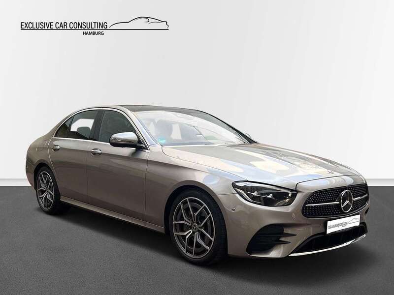 Mojavesilber metalliclack Gebraucht 2022 Mercedes E200 AMG line Limousine | 41.990 € (Guter Preis) - Bild 1/4