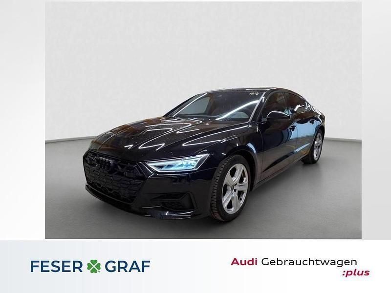 Mythosschwarz metallic Gebraucht 2025 Audi A7 Ambiente Limousine | 54.450 € (Superpreis) - Bild 1/4