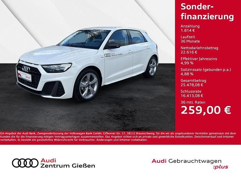 Cortinaweiß Gebraucht 2025 Audi A1 Sportback S-Line Kleinwagen | 24.430 € (Fairer Preis) - Bild 1/4