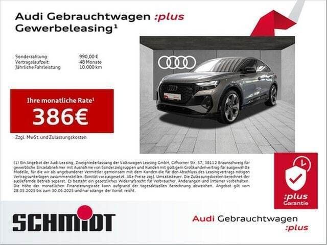 Taifungrau metallic Gebraucht 2024 Audi Q4 Sportback e-tron Ambiente SUV | 47.840 € (Teuer) - Bild 1/3