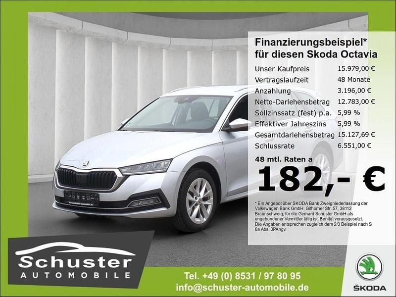 Silber Gebraucht 2020 Skoda Octavia First Edition Kombi | 16.180 € (Guter Preis) - Bild 1/4